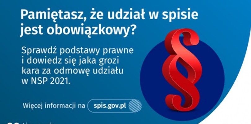 Zdjęcie ilustracyjne wpisu: Czy pamiętasz, że udział w spisie powszechnym jest obowiązkowy? 
