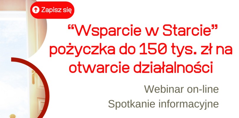 Zdjęcie ilustracyjne wpisu: Wsparcie w Starcie – pożyczka do 150 tys. zł na otwarcie działalności