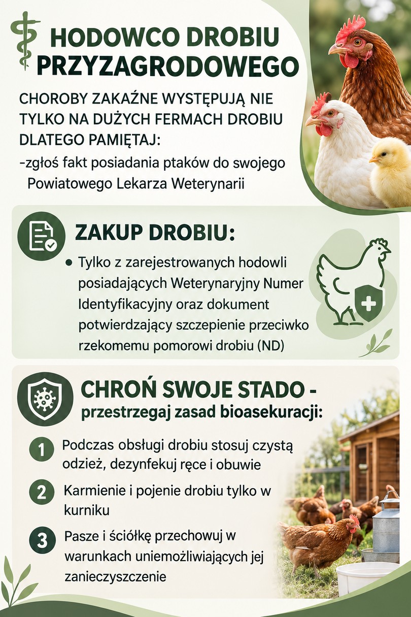 Zdjęcie ilustracyjne wpisu: HODOWCO DROBIU PRZYZAGRODOWEGO